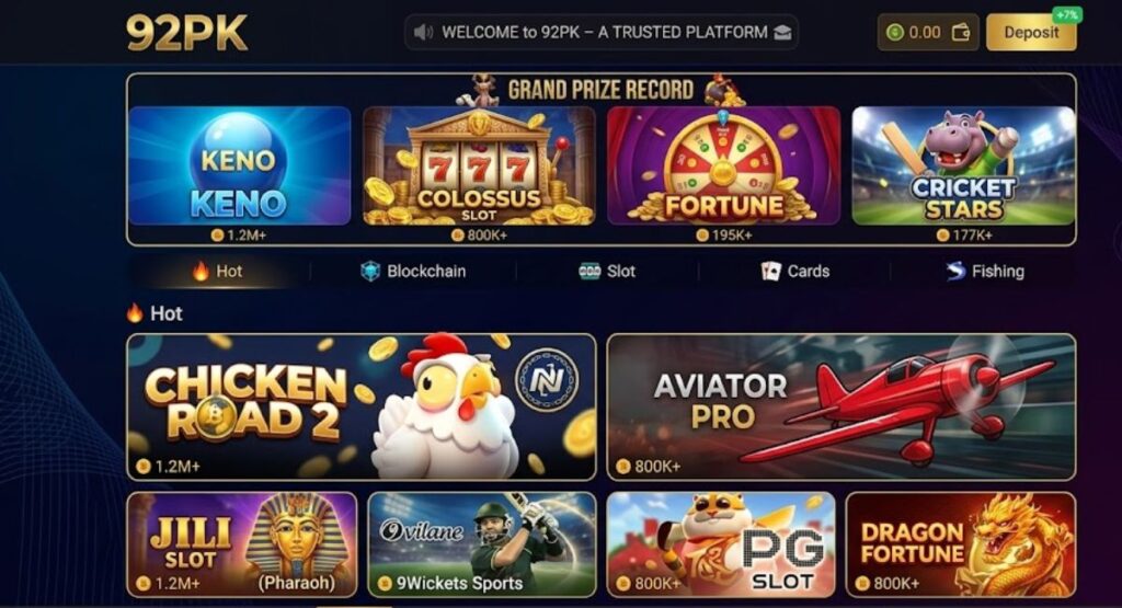 92PK earning game